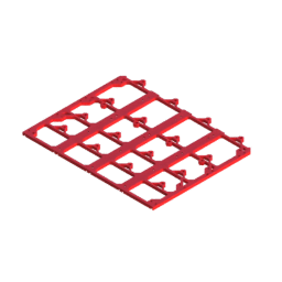 Render of MODULITH 270 Under-Table Rail - 4W section